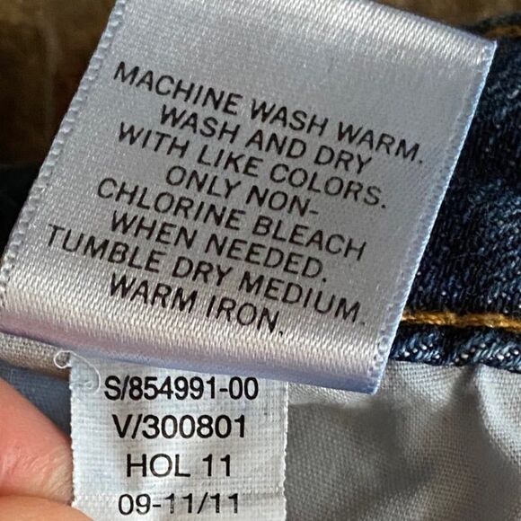 Banana Republic Sz 29/8 Short 34x30 Jeans Low Rise Bootcut Y2K 00s - Picture 10 of 10